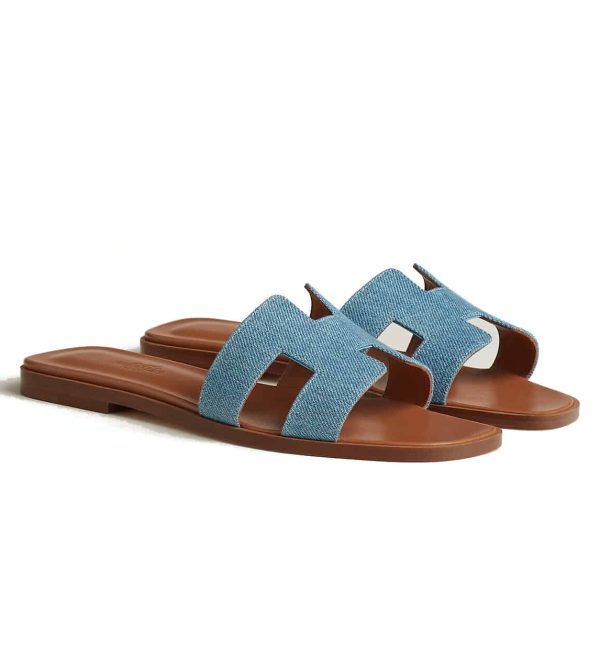 Oran Sandal - Denim/Natural