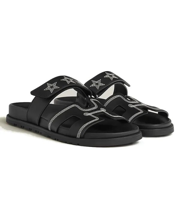 Chypre sandal - Black with Stars