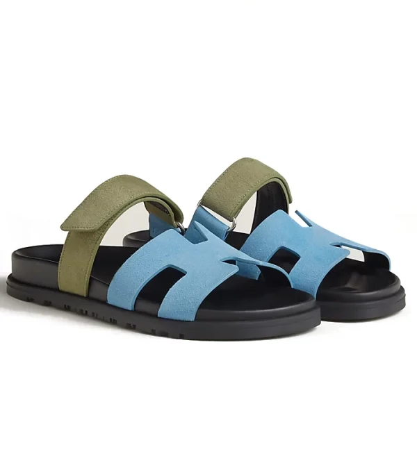Chypre sandal - Bleu Cameo / Vert Céladon