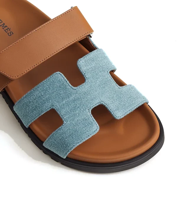 Chypre sandal - Denim/Natural,Black, Beigte, VBlack